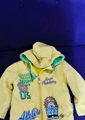 LC Waikiki Kapüşonlu Sarı Erkek Çocuk Mont