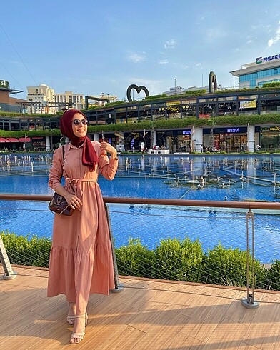 LCW Modest pembe elbise