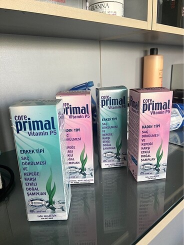 Bitkisel şampuan set halinde