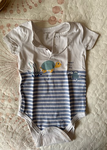 Bebek Erkek Kısa Kollu Bodysuit - Görsel 2