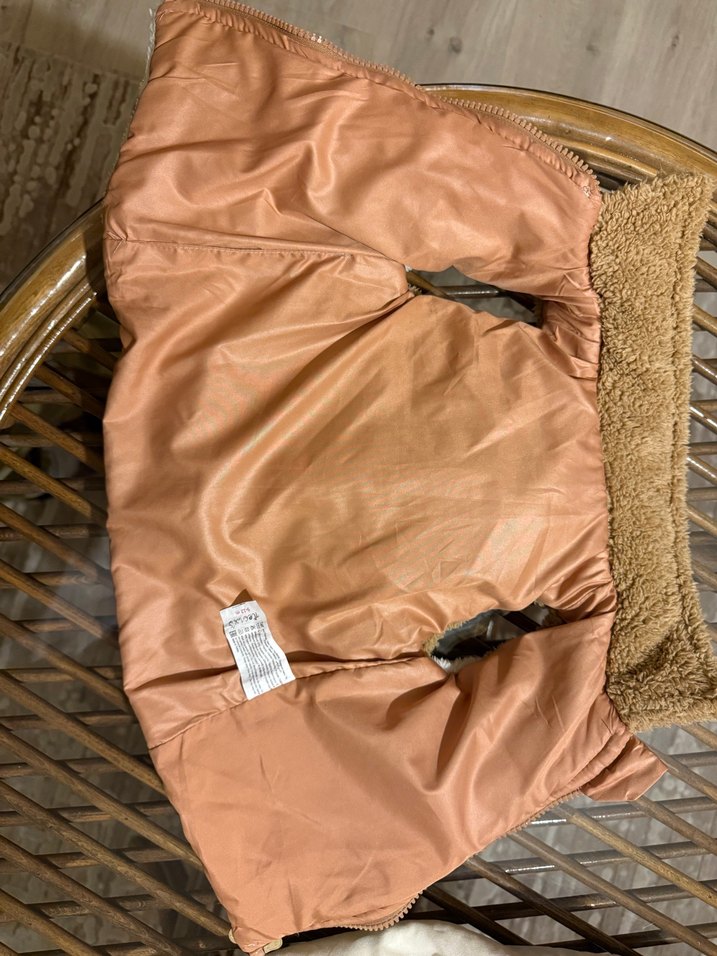 Çocuk Yelek peluş kahverengi unisex - Görsel 3