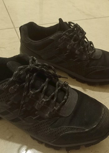 Siyah Bağcıklı Erkek trekking ayakkabı - Görsel 2