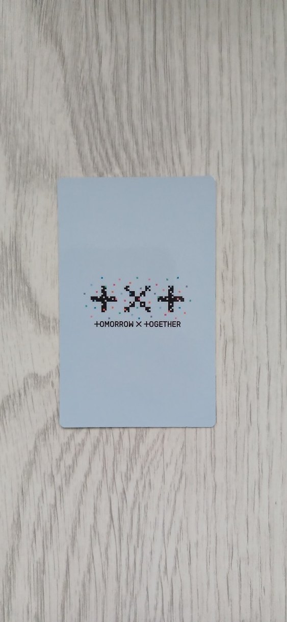 TXT Blue Hour R version Taehyun official photocard pc - Görsel 2