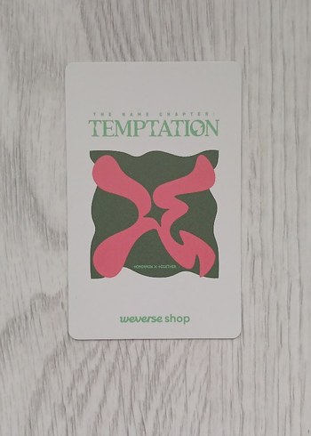txt temptation lullaby ver. pob Taehyun photocard pc - Görsel 2
