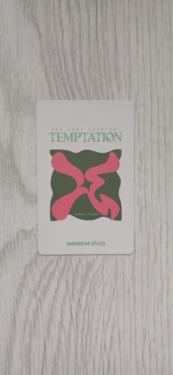 txt temptation lullaby ver. pob Taehyun photocard pc - Görsel 2