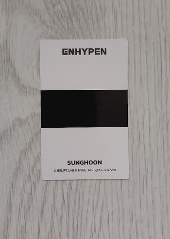 Enhypen Sunghoon Lightstick Individual Member Fotokart pc - Görsel 2