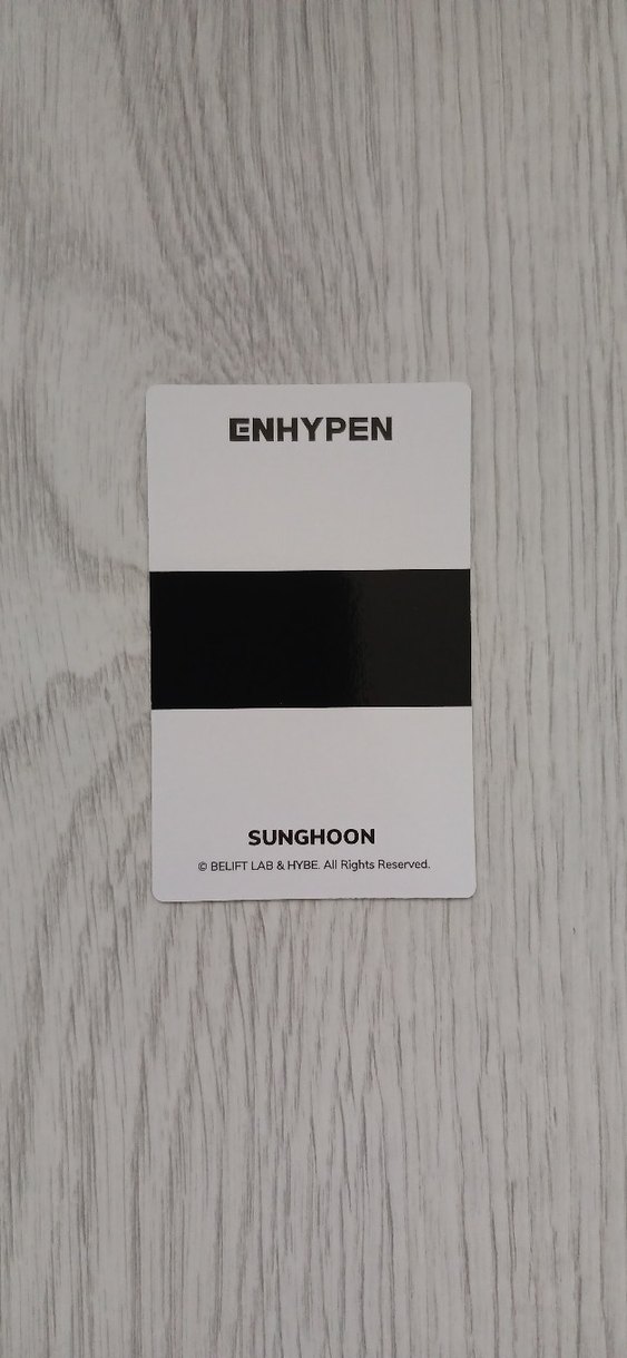 Enhypen Sunghoon Lightstick Individual Member Fotokart pc - Görsel 2