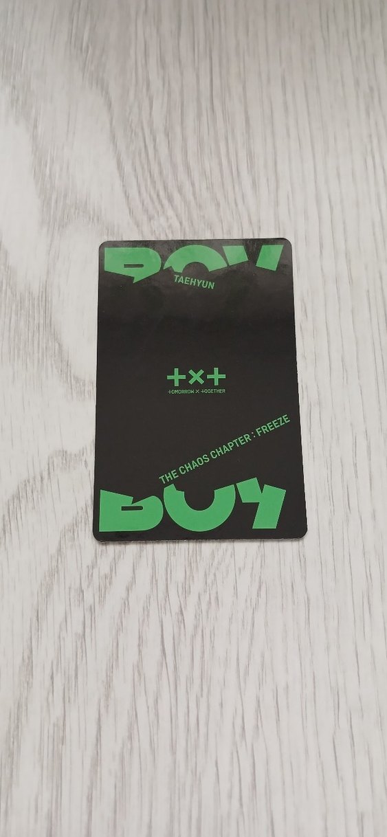 TXT freeze Boy Taehyun photocard pc - Görsel 2