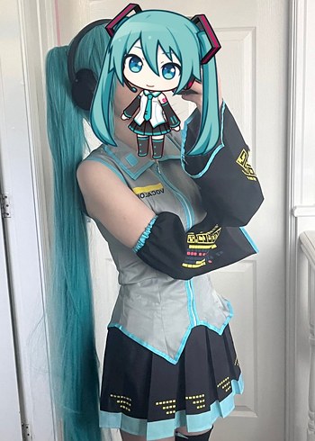 hatsune miku cosplay kostüm - Görsel 2