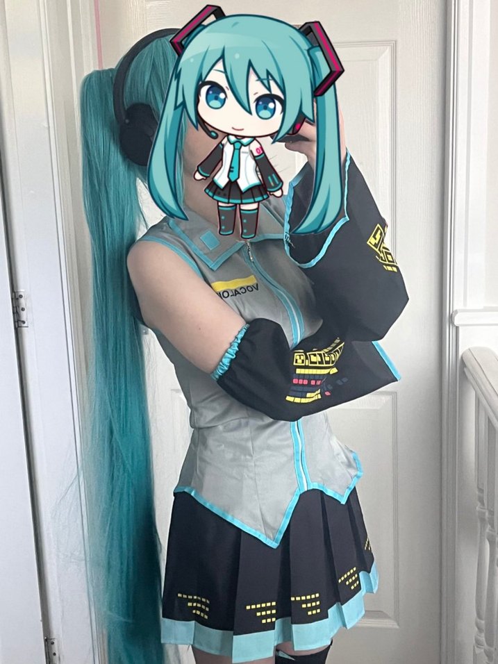 hatsune miku cosplay kostüm - Görsel 2