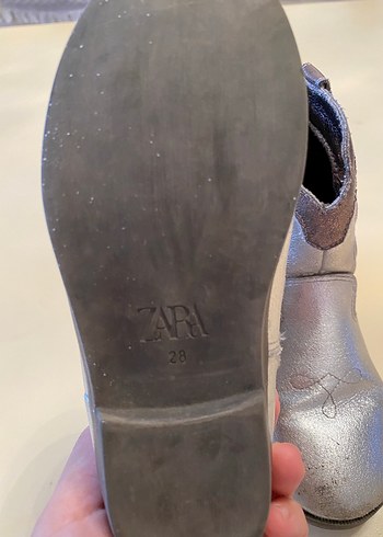 Zara Kız Çocuk Hakiki Deri Nakışlı Bot