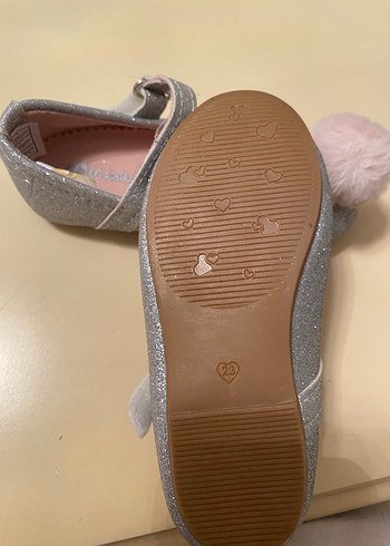 Kız Çocuk Gri Peluş Detaylı Babet - Görsel 2