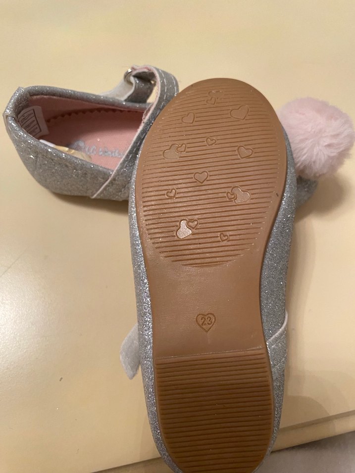 Kız Çocuk Gri Peluş Detaylı Babet - Görsel 2