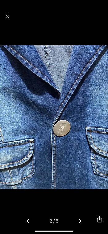 Dolce & Gabbana D&G vintage kot ceket