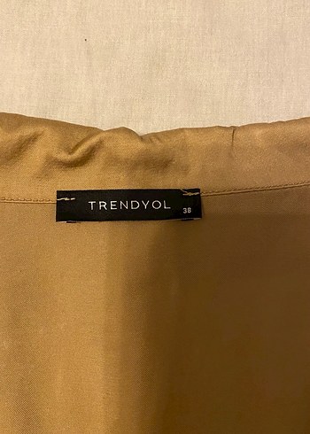 Bej Düğmeli Kadın Saten Gömlek - Görsel 2