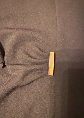 Klasik Siyah Midi Ofis Elbisesi - Görsel 3