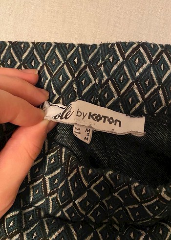 Kadın Gri Yılan Desenli İspanyol Paça Pantolon - Görsel 2