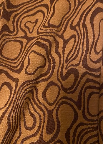 Dantel Detaylı Kahverengi Bohem İspanyol Paça Pantolon - Görsel 3