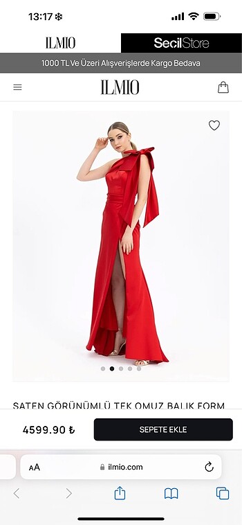Ilmio Seçil İlmio Kırmızı elbise