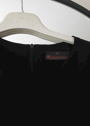 Taş ve tüy Detaylı Siyah Uzun Kollu Tunik - Görsel 5