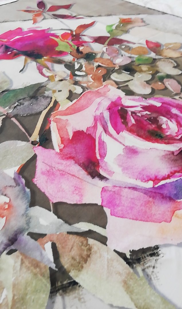 Aker saf İpek eşarp - Görsel 5