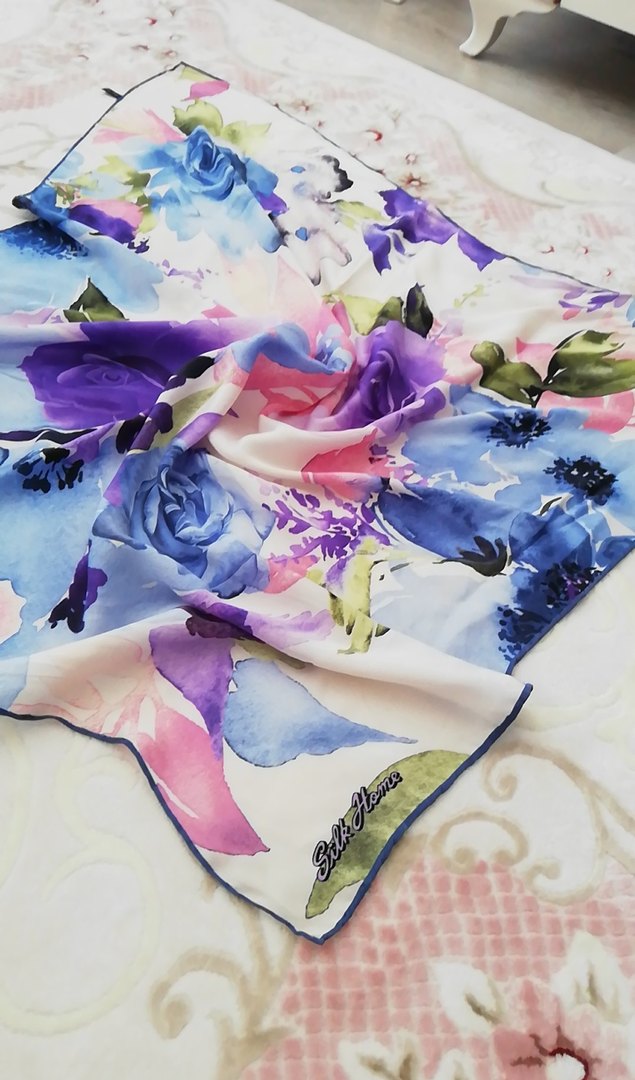 Silk home saf ipek eşarp - Görsel 5