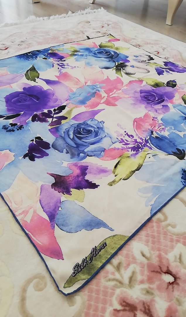 Silk home saf ipek eşarp - Görsel 3