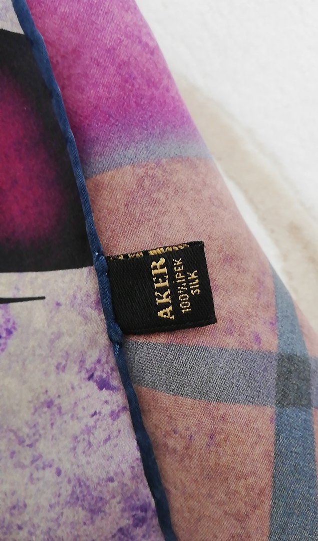 Aker saf İpek eşarp - Görsel 4