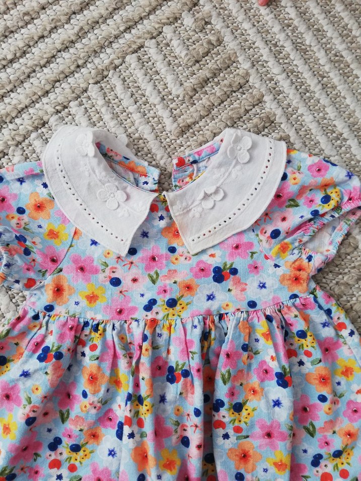 Renkli Bohem Kız Çocuk Elbisesi - Görsel 3