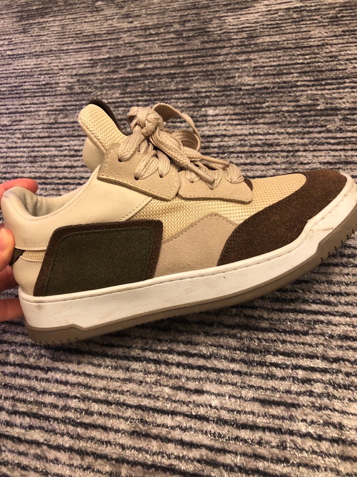 Kadın Açık Kahverengi Spor Ayakkabı orijinal elle - Görsel 3
