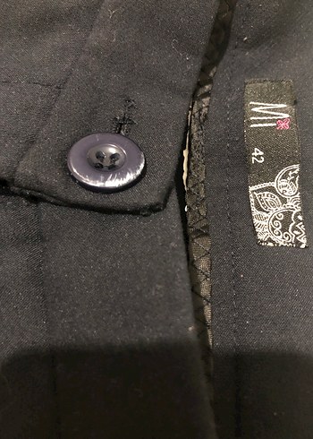 Kadın Lacivert Ofis Kumaş Pantolon - Görsel 3