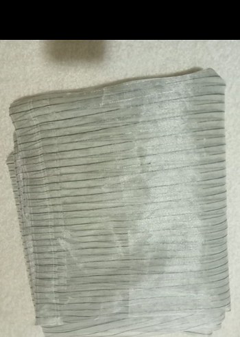 Gri Çizgili Düz uzun perde - Görsel 3