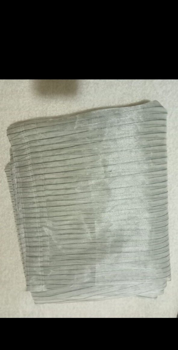 Gri Çizgili Düz uzun perde - Görsel 3