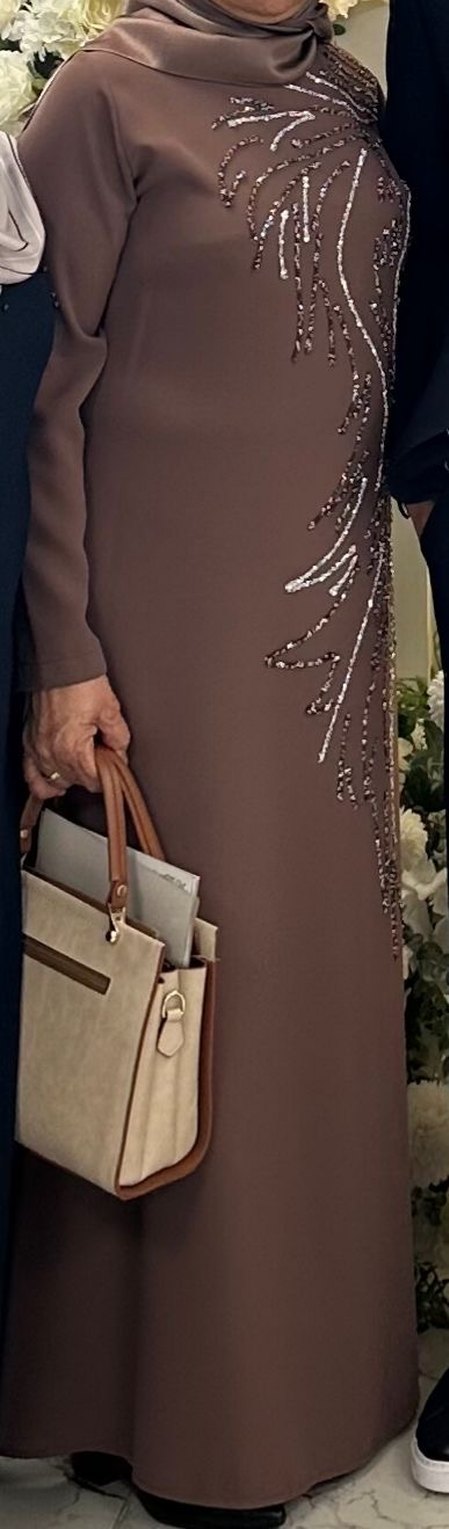 Taş detaylı tesettür abiye - Görsel 2