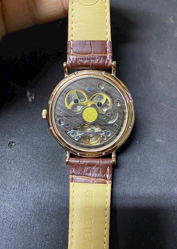 Kahverengi Deri Klasik Erkek Saat - Görsel 4