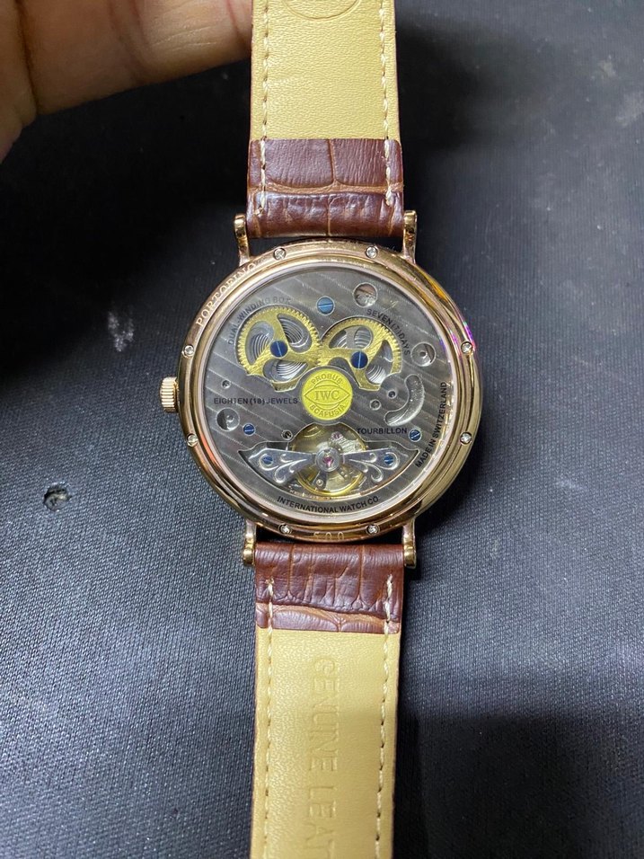 Kahverengi Deri Klasik Erkek Saat - Görsel 4