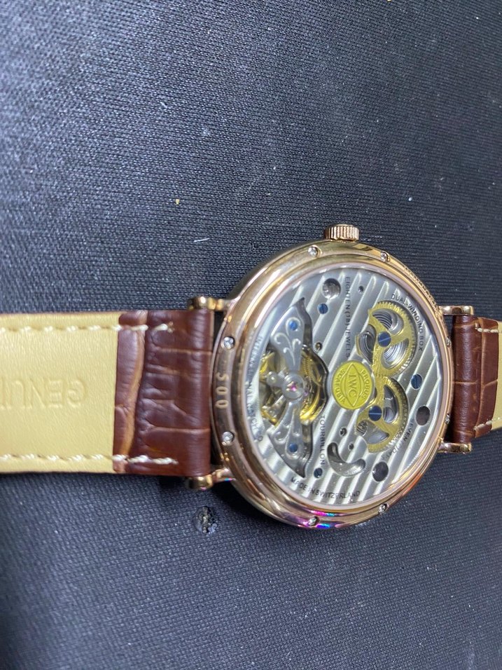 Kahverengi Deri Klasik Erkek Saat - Görsel 5