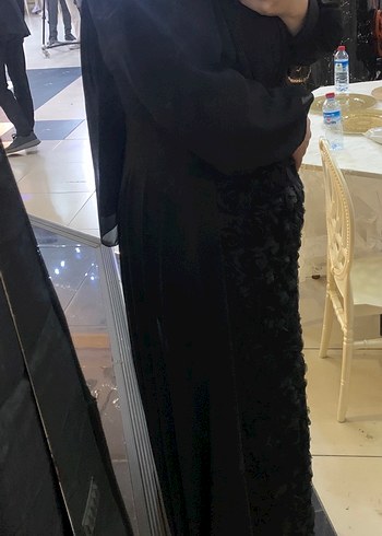 Gül Garnili Tesettür Elbise - Görsel 6