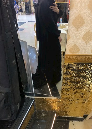 Gül Garnili Tesettür Elbise - Görsel 5