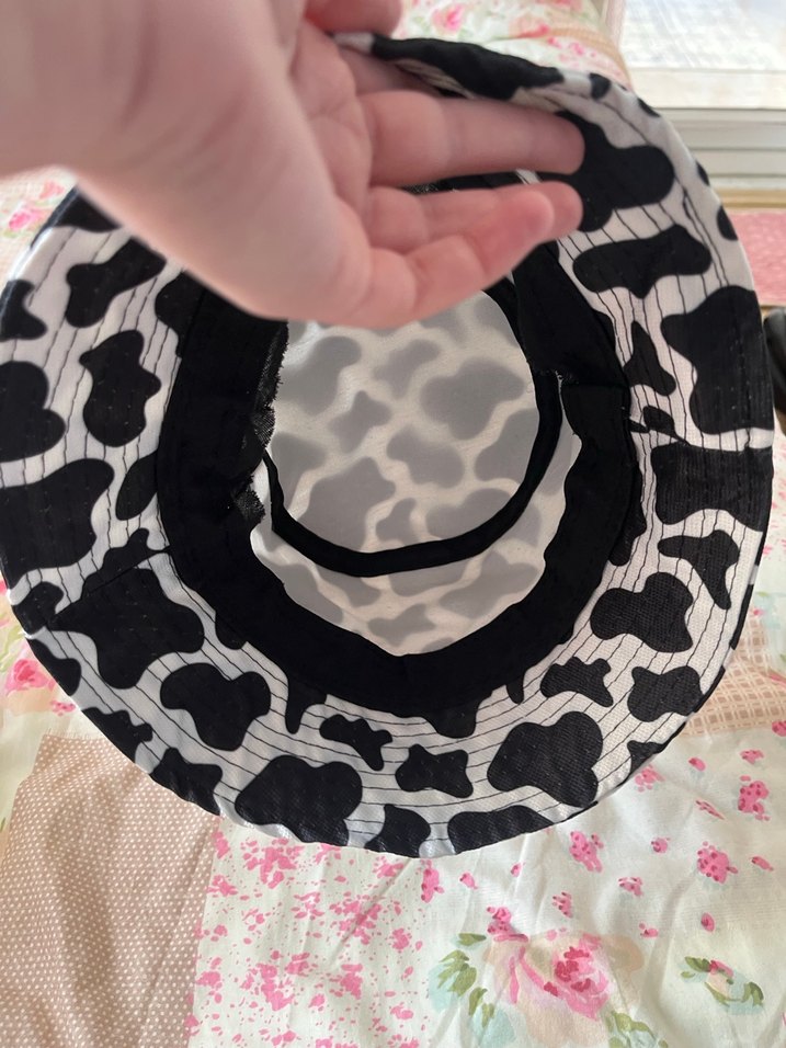 İnek desenli şapka - Görsel 3