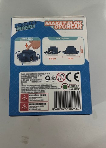 108 Parça Mavi Köpek Halısı Maket Blok Oyuncak - Görsel 3