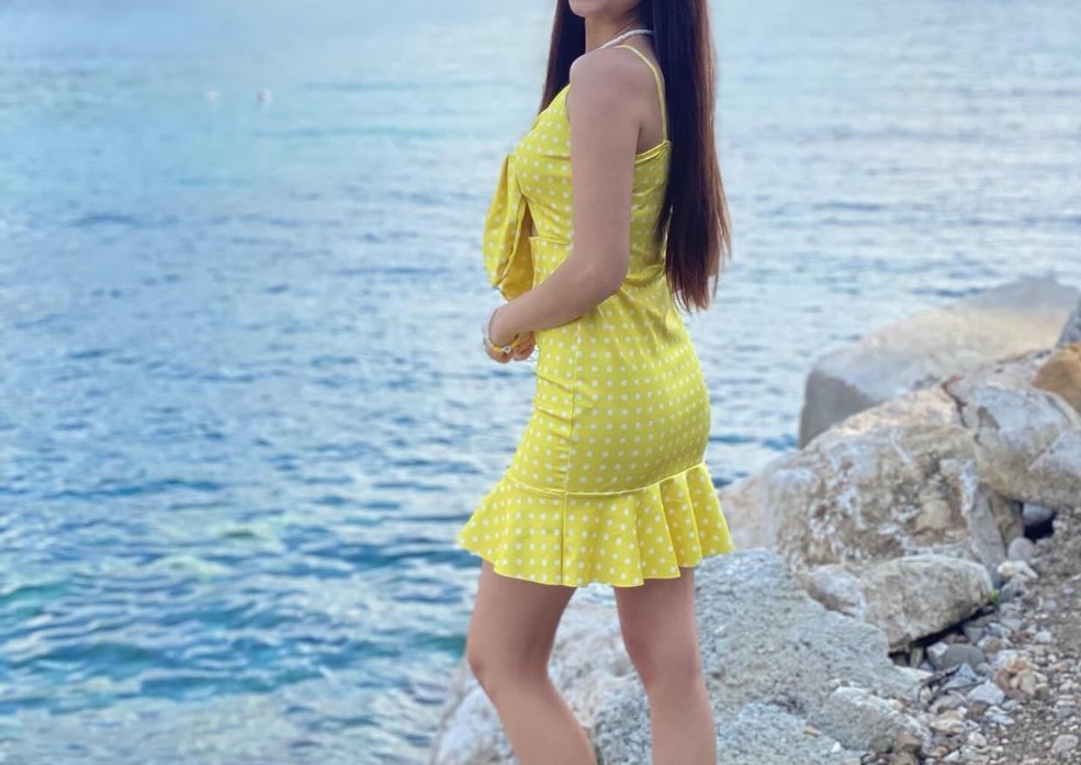 Sarı cıvıl cıvıl elbise - Görsel 3