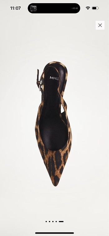 Mango Leopar Desenli Kitten Topuk