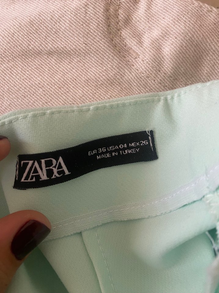 Yeşil Dar Kesim Midi Kadın Pantolon - Görsel 2