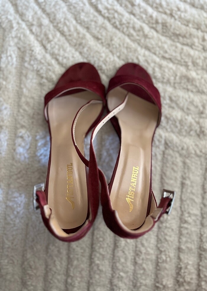 Süet topuklu ayakkabı - Görsel 2