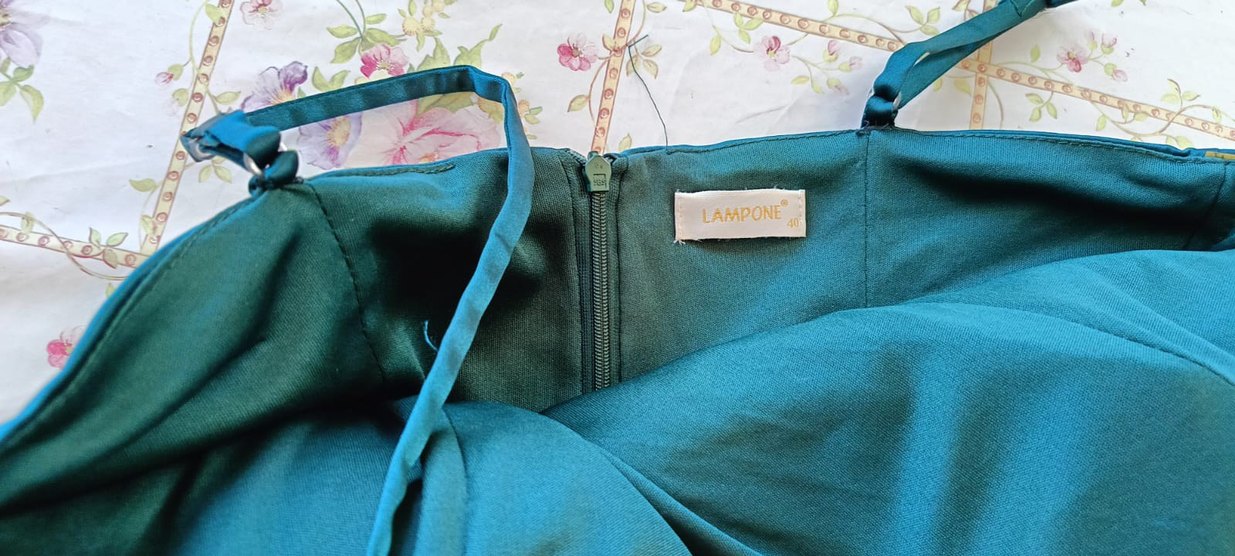 İnce Askılı Drapeli Abiye Elbise - Görsel 4