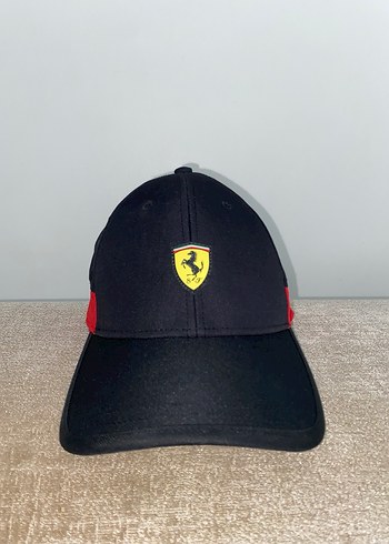 Siyah Ferrari Logo Erkek Şapka - Görsel 4