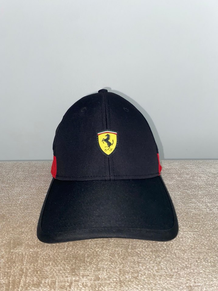 Siyah Ferrari Logo Erkek Şapka - Görsel 4