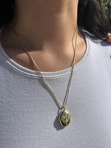 Çelik Alya Kolye