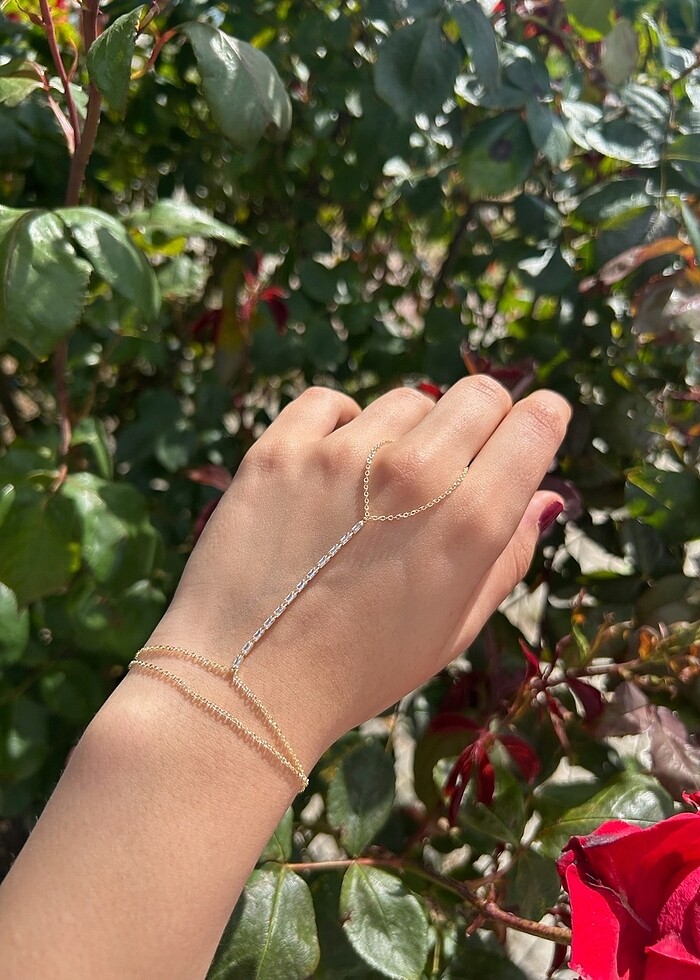 Zirkon Taşlı Çelik Şahmeran - Görsel 2